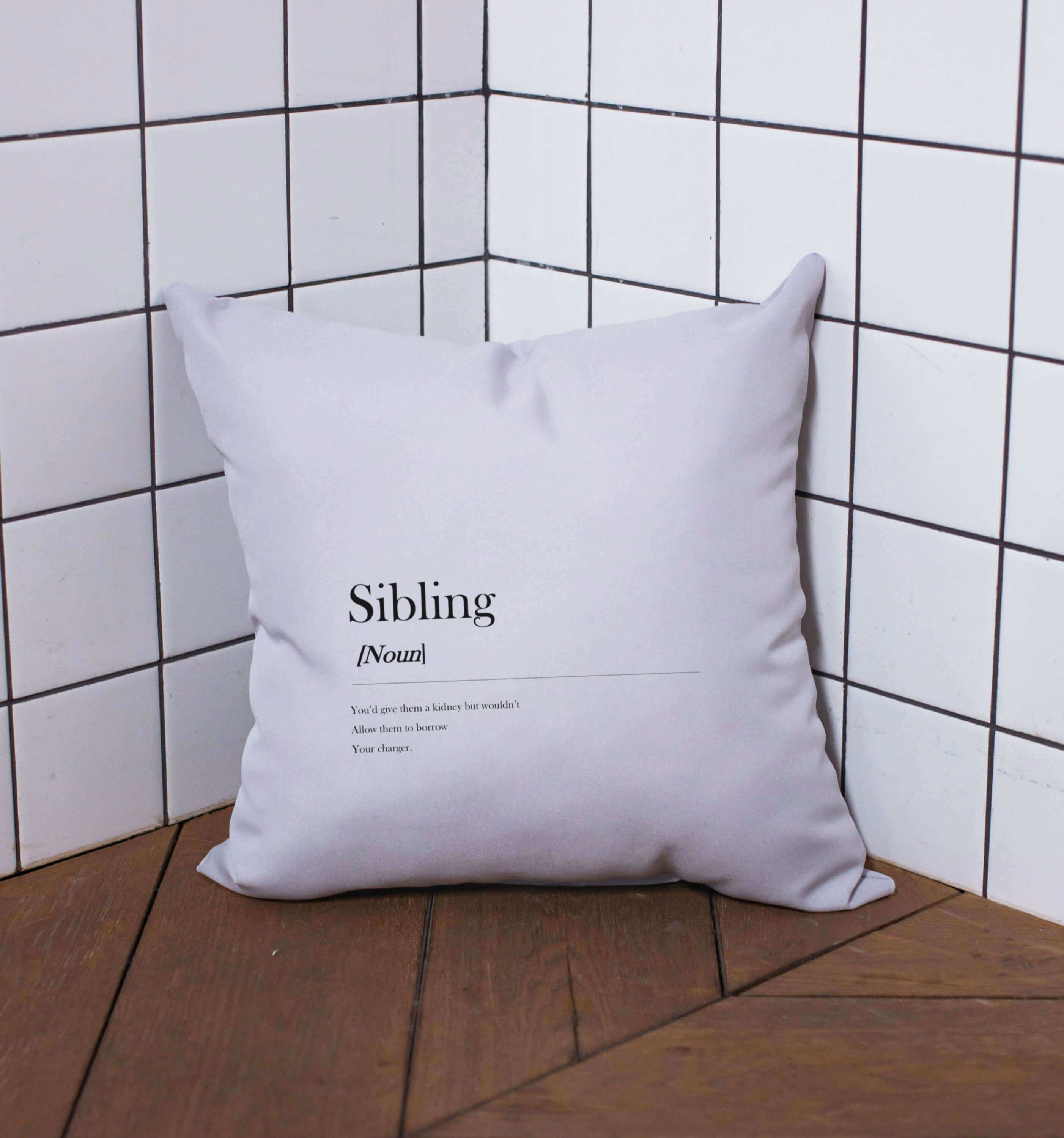 Thesaurus Print Cushion - Sibling