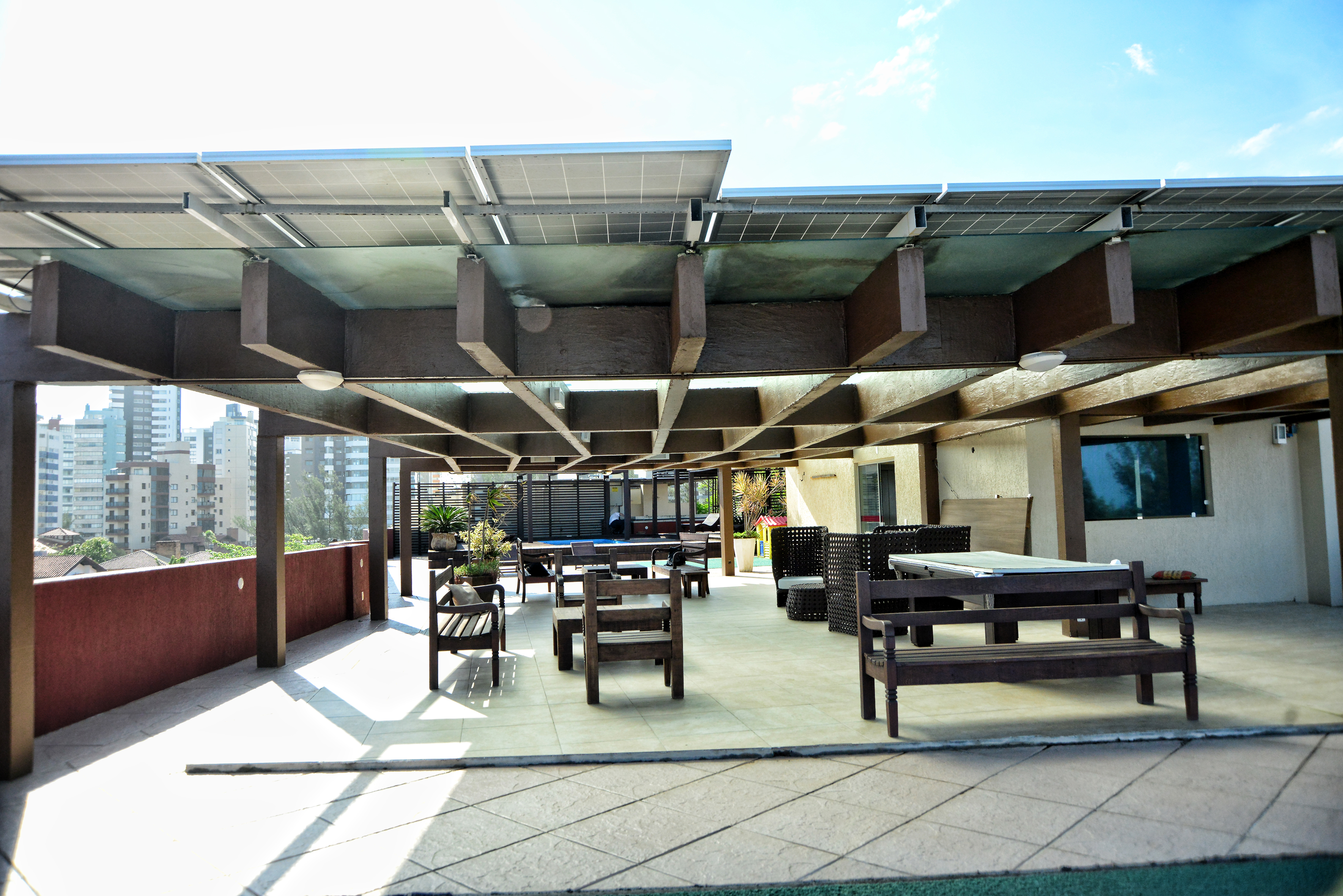 Terraço com vista panorâmica