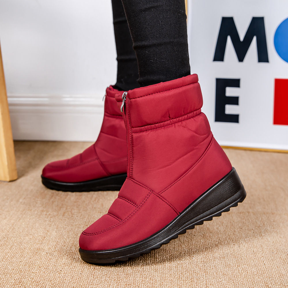 Winter Waterproof Slip-On Boots for Older Women