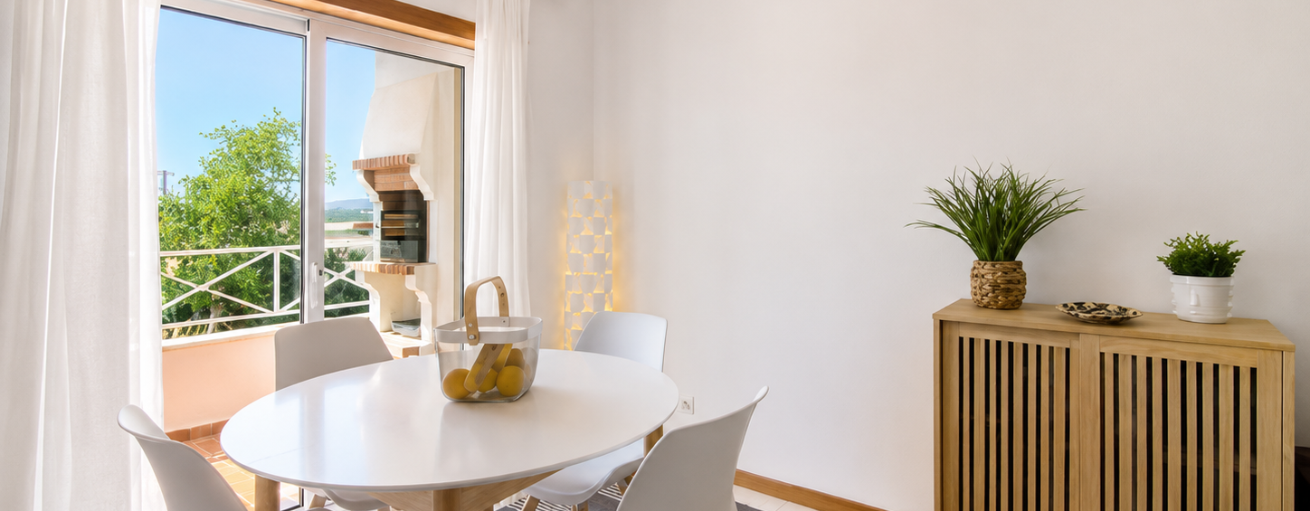 sala do apartamento de férias ae flat falésia