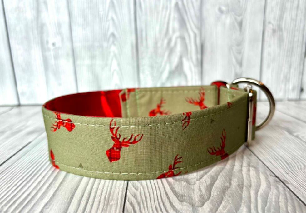 Thumbnail: Stag Of The Glen 2" Collar Fishtail Martingale