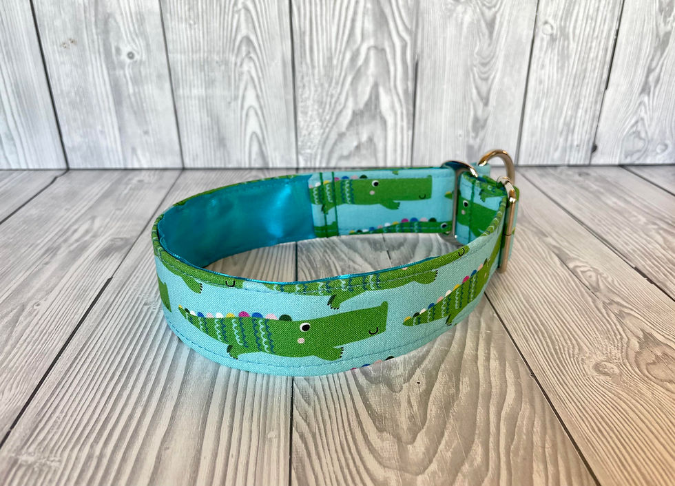 Thumbnail: Crocodile 1.5" Collar Fishtail Martingale