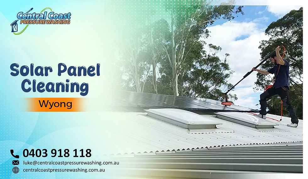 Solar panel cleaning Wyong