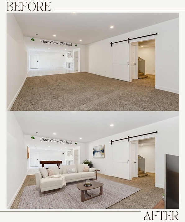 virtual staging of game room