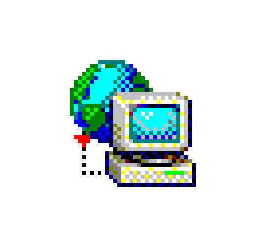 PC connected to the Internet