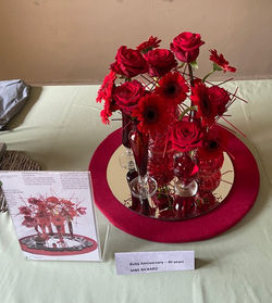 Jane Rickard Flower Arranger Magazine inspired arrangement