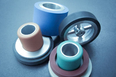 Gummiwalzen oder Gummirollen, Technische Mischungen aus EPDM, NBR, SILIKON, Naturkautschuk, SBR, Viton, Hypalon, CSM, 