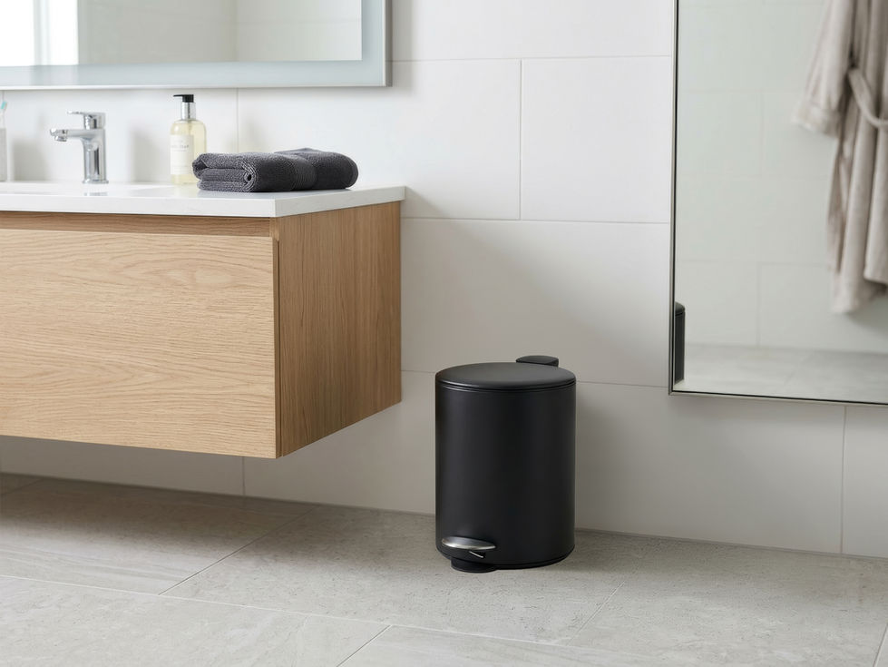 Selby 5L Pedal Bin in Black lifestyle