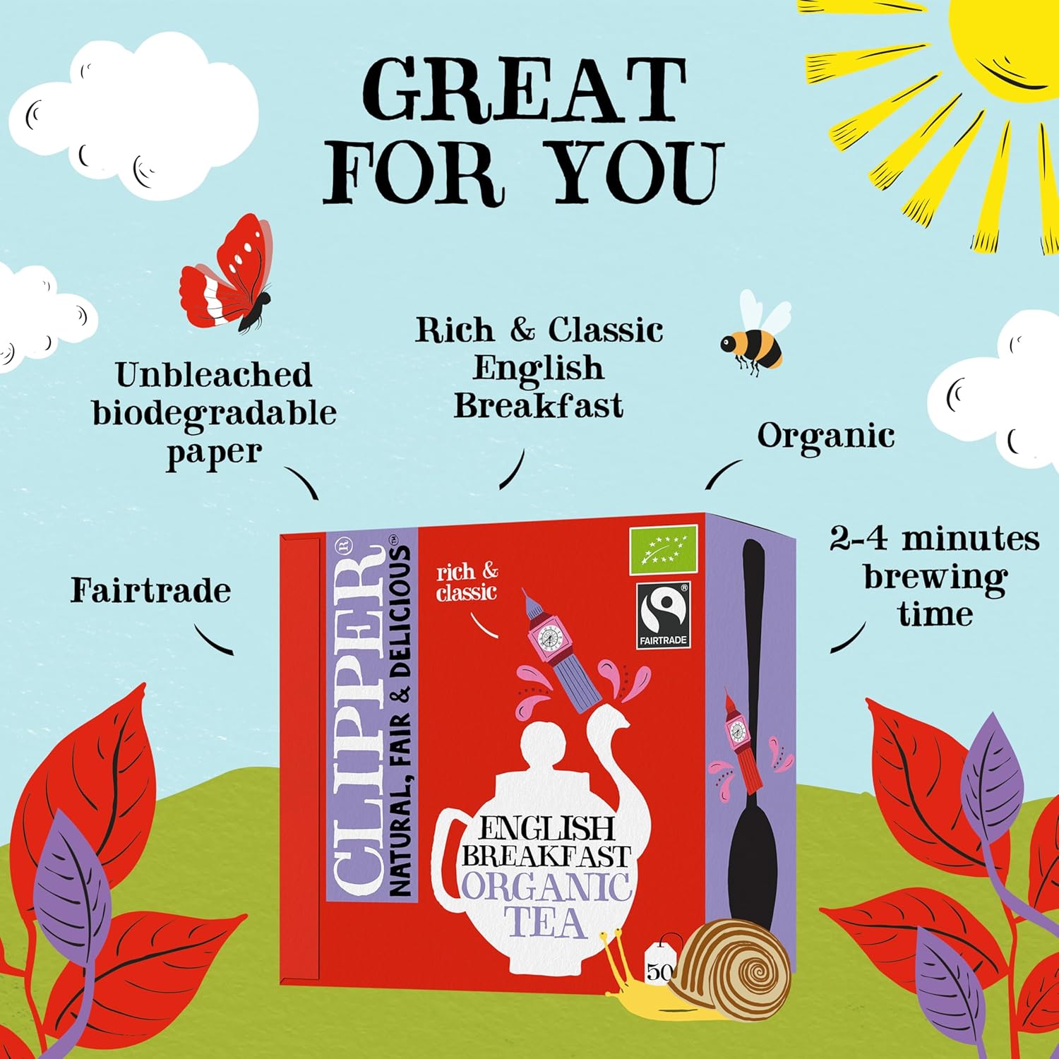 Clipper English Breakfast Tea view 5
