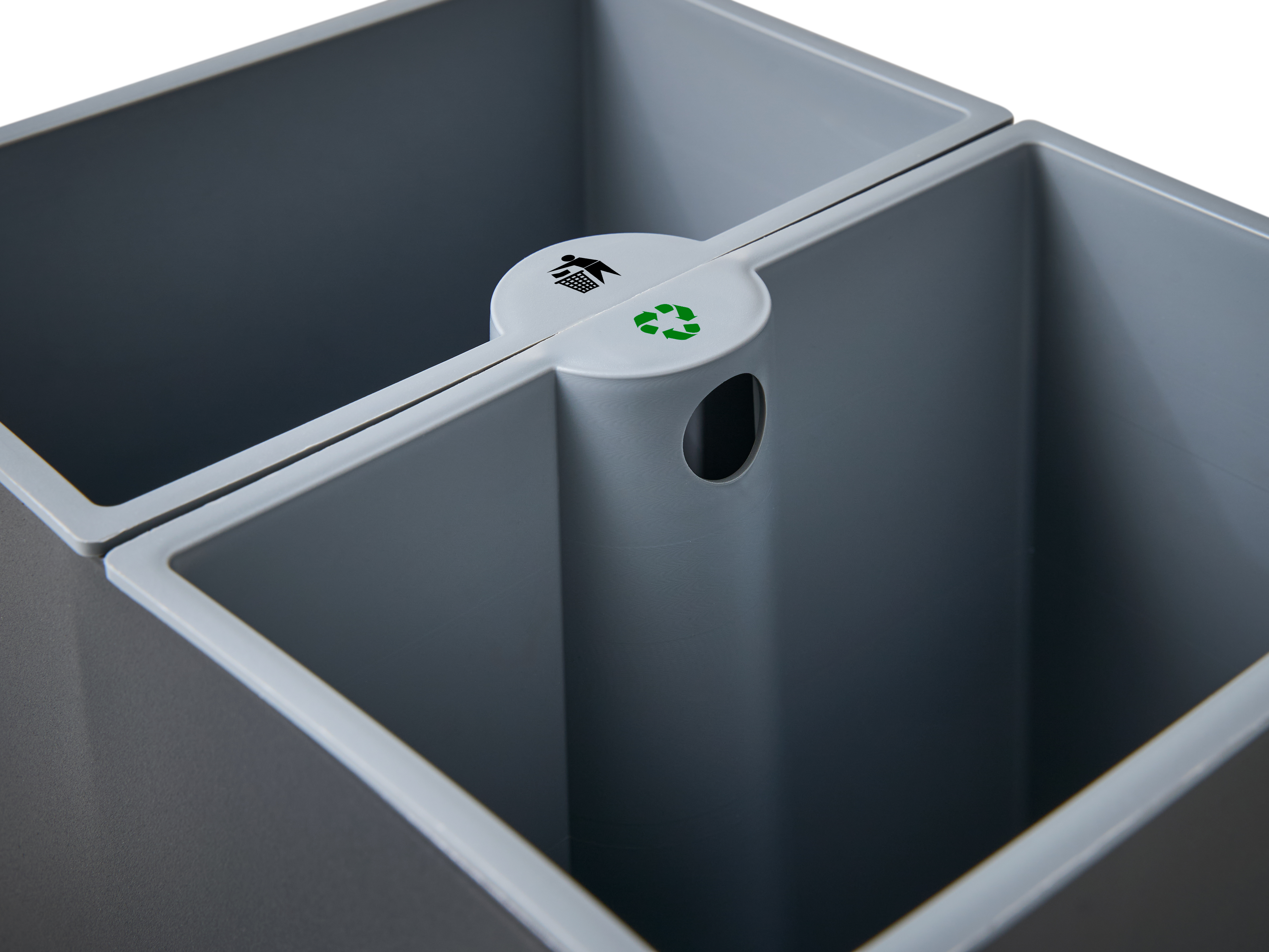 Sheffield Metal Dual Recycling Bin view 4