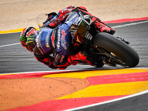 "รินส์-กวาร์ตาราโร" เจองานหินซ้อมวันแรก "อารากอน จีพี" หวังยกระดับในวันเสาร์