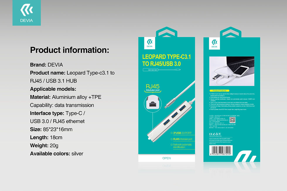 Thumbnail: Leopard Type-C3.1 To Rj45/USB 3.1 HUB