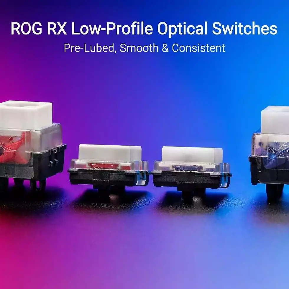 Thumbnail: Low-profile optical switch gaming keyboard by ASUS ROG, compact and lightweight