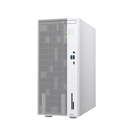 ASUS V500 Mini Tower desktop with 8GB DDR5 RAM, 512GB NVMe SSD, and Wi‑Fi 6 connectivity.
