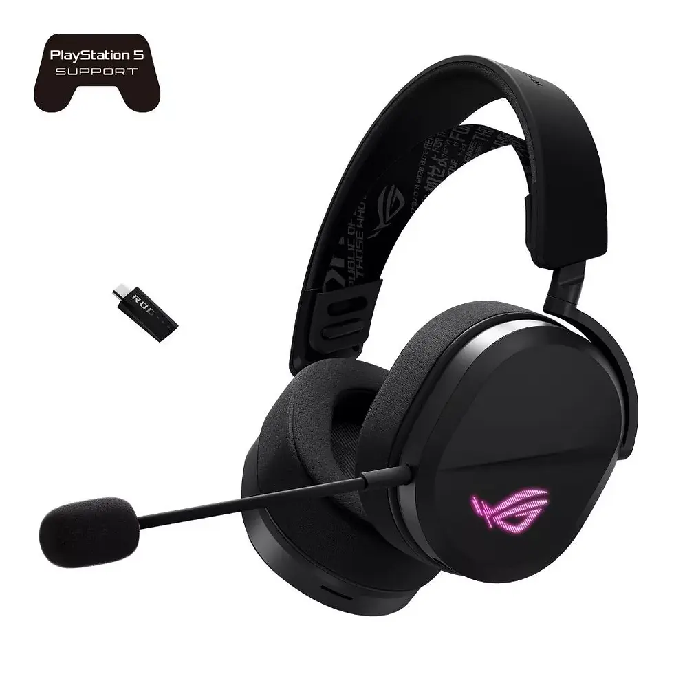Thumbnail: ASUS ROG Pelta A501 headset with 2.4GHz wireless connectivity and immersive sound.
