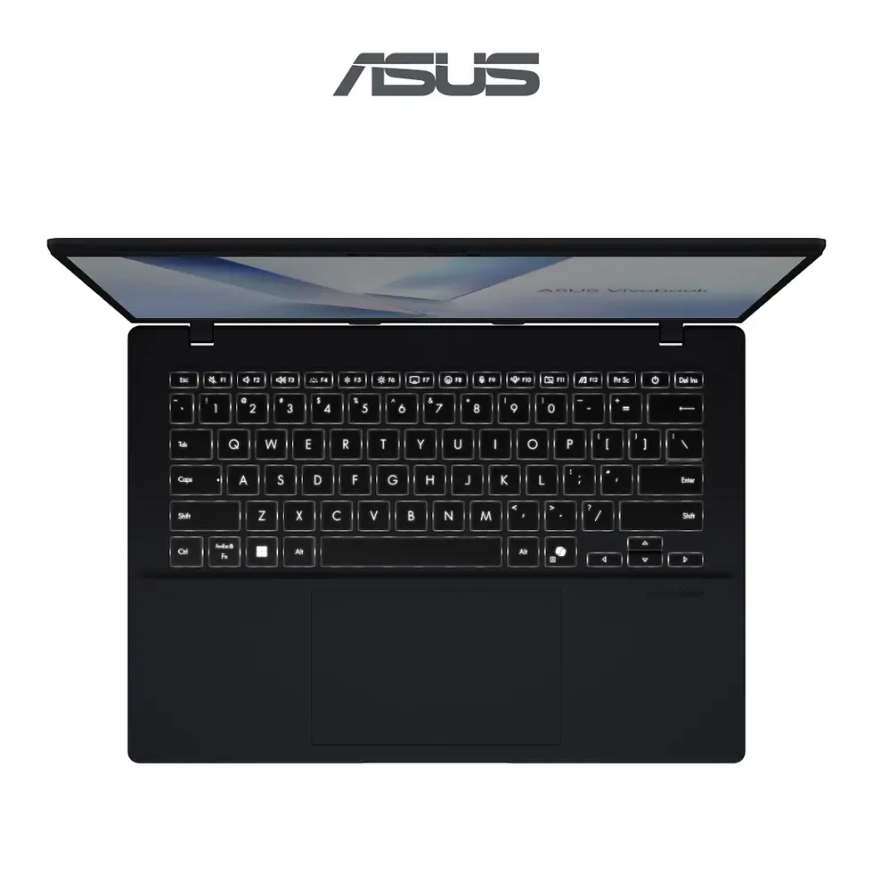 Thumbnail: Side profile of ASUS A1407Q-ALY076WS laptop highlighting thin, lightweight build and I/O ports.