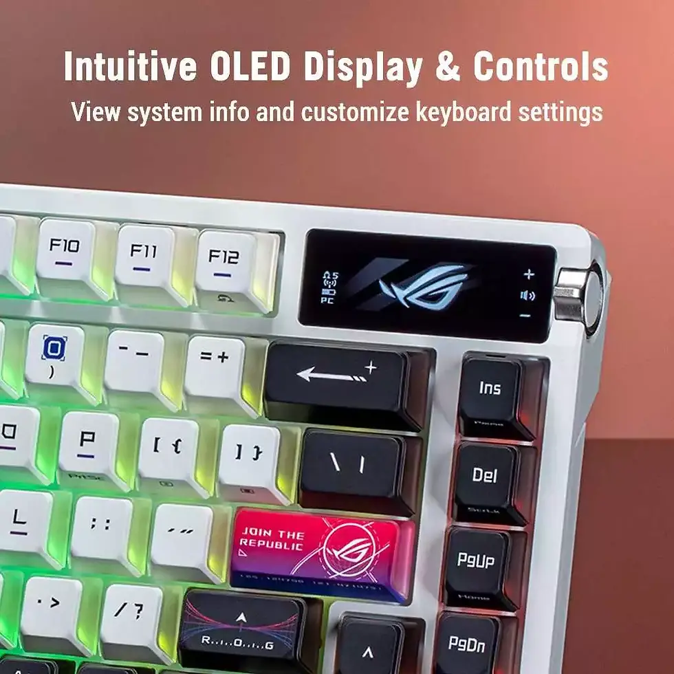 Thumbnail: Side angle of ASUS ROG Azoth X highlighting its premium build and slim profile.