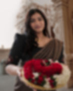 Woman in a saree for a photography portfolio