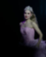 Woman in pink gown and tiara for photography portfolio