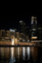 Emaar building in Dubai night photography portfolio