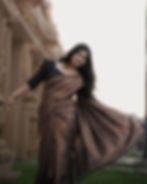 Woman in brown saree from a photography portfolio