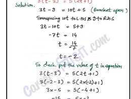 MATHS-CHAP-2-EXER : 2.2, Question 7, 8 (Linear Equations in One Variable)