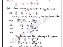 MATHS-CHAP-2-EXER : 2.2, Question 1,2 (Linear Equations in One Variable)