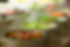 Salad bar. Fresh vegetables in a white b