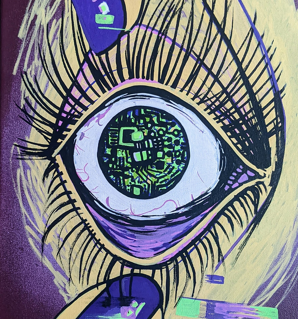 Haley Easton Art The Hypnofairy Painting Acrylic