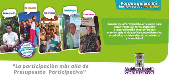Semana de la participación en Medellín.