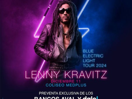 Lenny Kravitz anuncia su concierto en Colombia en el marco de la Gira Mundial Blue Electric Light Tour 2024