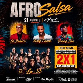AfroSalsa llega al Royal Center con una noche de salsa, celebración y solidaridad