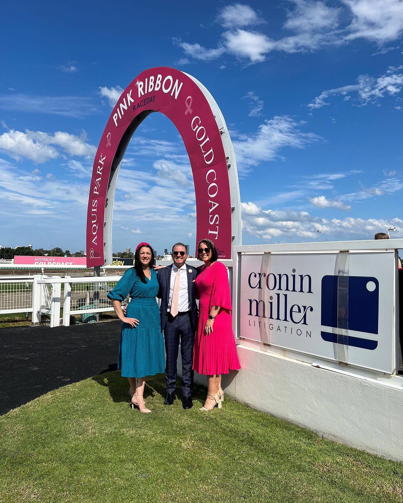 Cronin Miller staff at Pink Ribbon Cup Raceday
