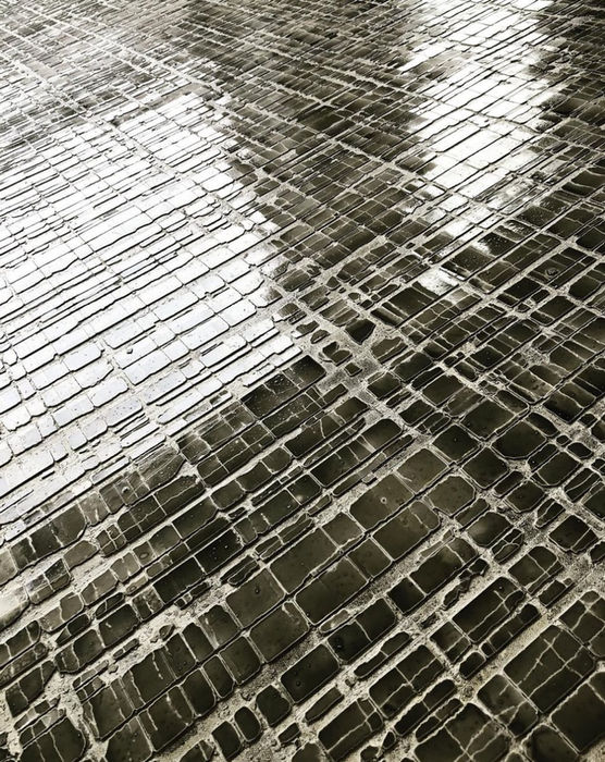 Charcoal Custom Finish on Panel Detail