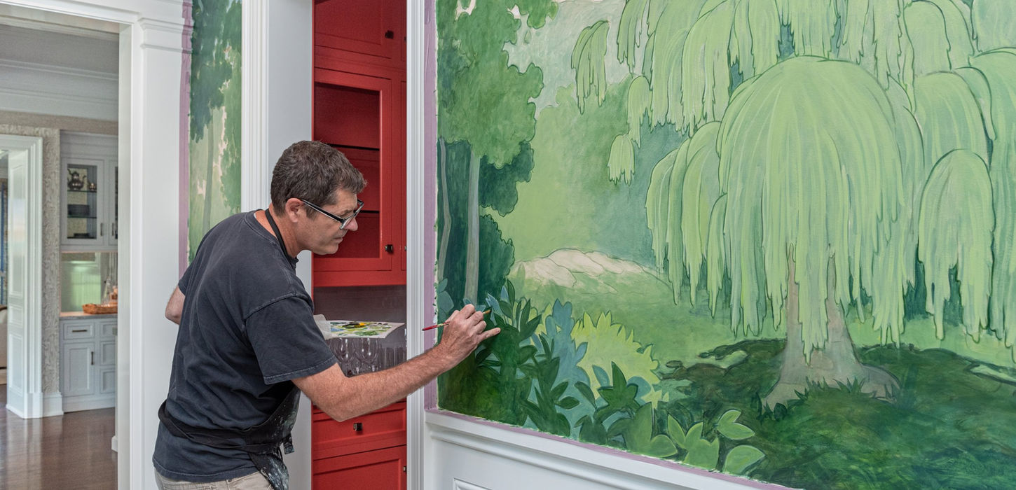 Painting Process of Panoramic Mural