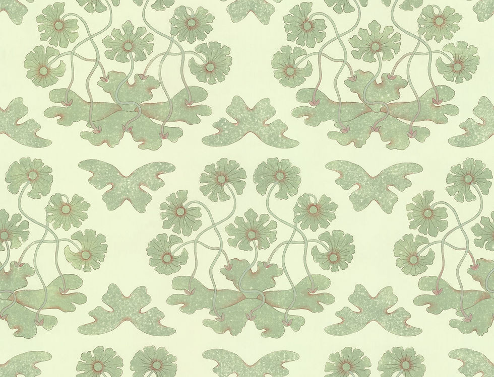 Floral wallpaper design by David Faust.