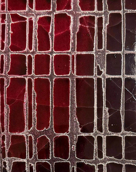 Red Ombré Custom Finish on Panel