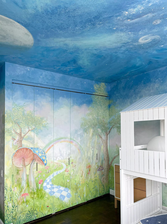 Whimsical Children's Room Mural