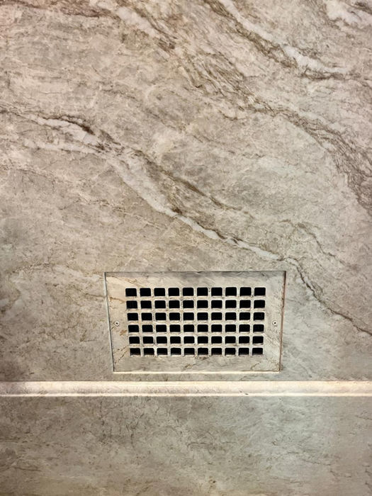 Faux Emperador Marble on Register