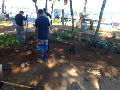 <strong>Prefeitura de Ilhabela dá início à revitalização das Praças no Centro Histórico da cidade</s