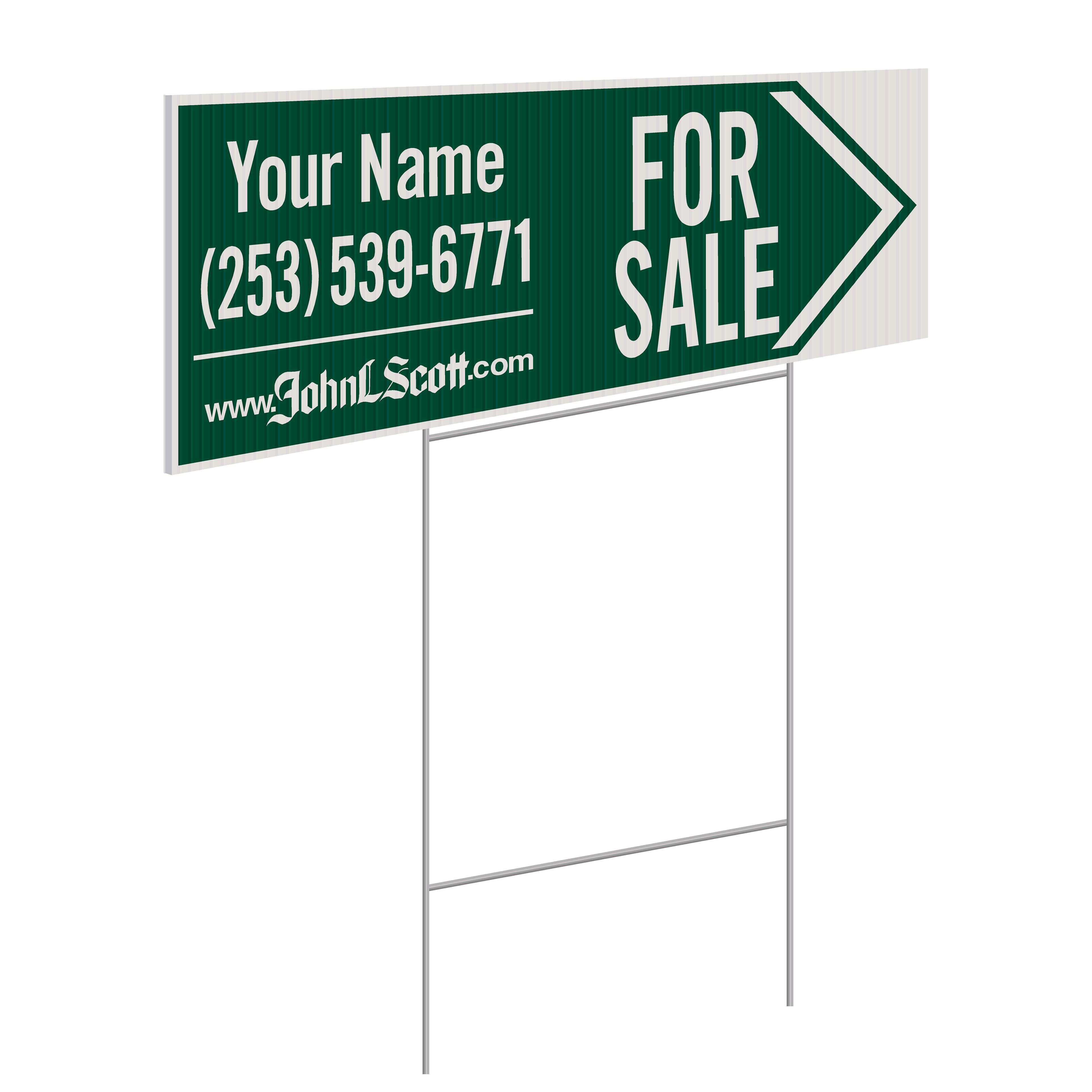 John L. Scott 9"x24" Directional Sign