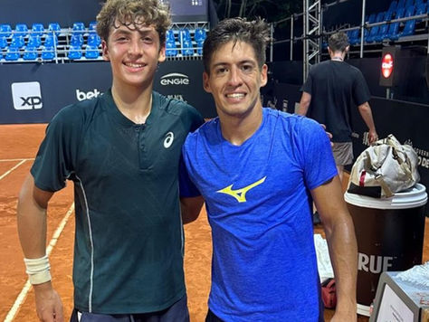 Cuiabano Leonardo Storck e Bernardo treinam com top 20 e campeões no Rio Open