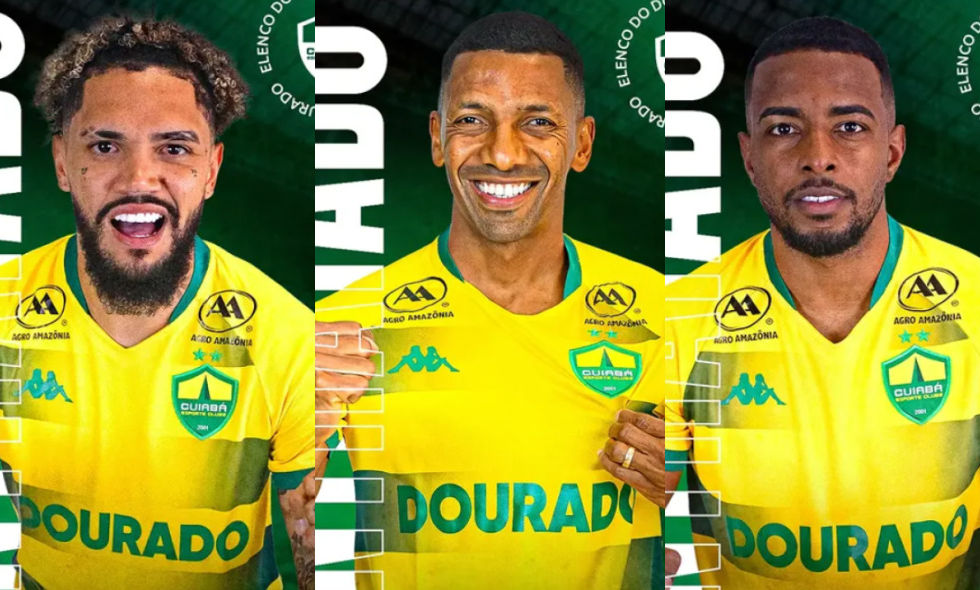 Cuiabá oficializa Wesley Dias, Jean Dias e Pedro Henrique para reforçar elenco na Série B