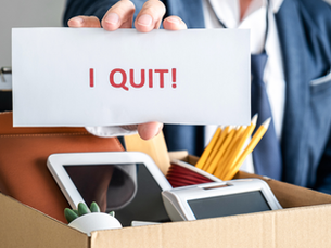 Employee quitting job