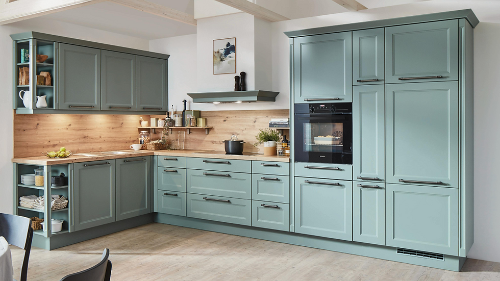 cute modern kitchen with farmhouse style and design