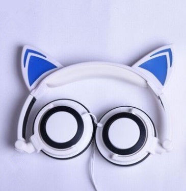Thumbnail: Cat Ear Headphones with Light and Foldable Design