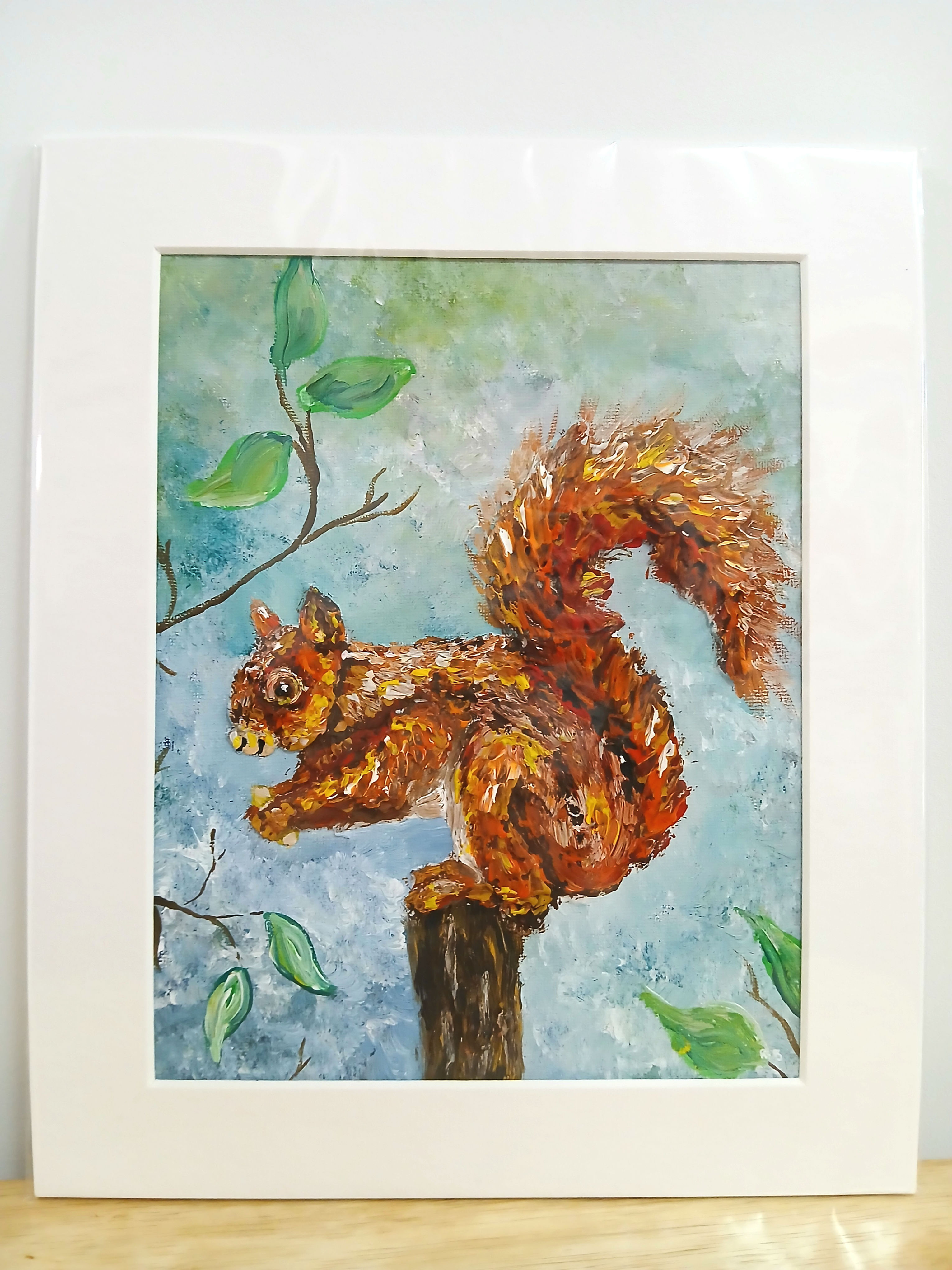 Painting & Clay Squirrel New Original Artwork Code - 5031