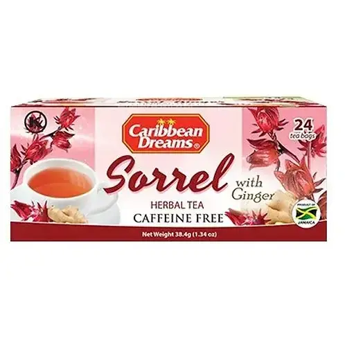 Thumbnail: Caribbean Dreams Jamaican Sorrel & Ginger Tea, 24 Tea Bags (Pack of 3)