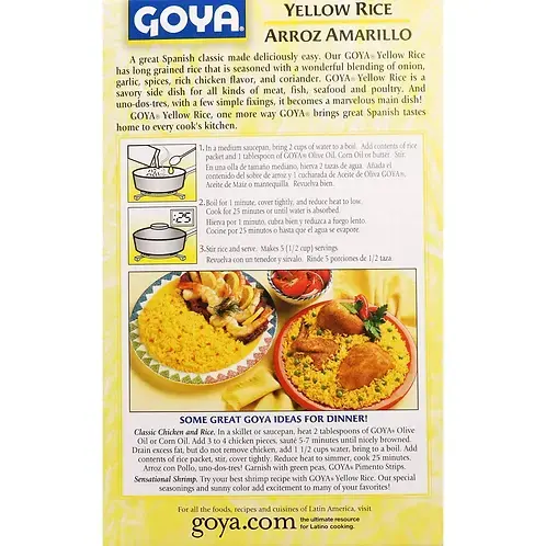 Thumbnail: Goya Foods Yellow Rice Mix, 7 oz (Pack of 3)