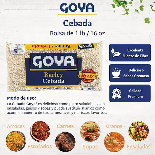 Thumbnail: Goya Foods Dry Barley, 16 oz (Pack of 3)
